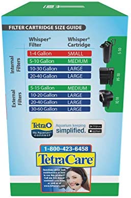 Tetra Whisper Bio-Bag Filter Cartridges For Aquariums - Unassembled Medium (Pack of 12)