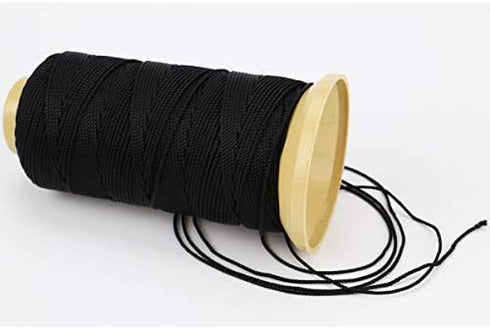 328 Feet Twisted Nylon Line Twine String Cord for Gardening Marking DIY Projects Crafting Masonry (Black, 1.5mm-328 feet)