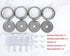 Jillmo Fermentation Kit, Stainless Steel Fermenting Kit for Wide Mouth Mason Jars (Jars Not Included)