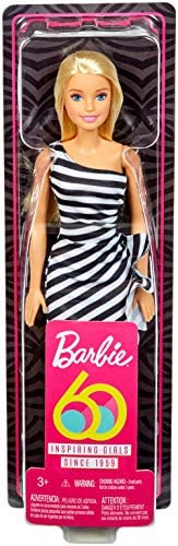 Barbie 60th Anniversary Doll Black & White Dress (GJF85)