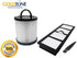 GoldTone Replacement Vacuum Filters Fit Eureka AS1000 Series Upright Air Speed Vacuum Cleaner Replaces Eureka EF-6 and DCF-21 Part No. 67821, 68931, 68931A, EF91, EF-91, EF-91B (Combo Pack)