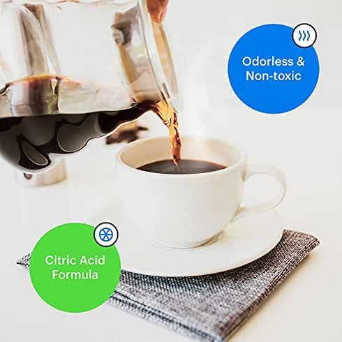 Keurig Compatible Descaling Solution & Keurig Cleaner (2 Uses) Works w/ Keurig Filter, Nespresso Descaling Kit, Breville, Coffee Pot Cleaner & Espresso Machines, Keurig Descaler / Keurig Accessories