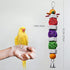 GATMAHE Bird Chewing Toy?Bird Beak and Nail Grinding Stone with Bell, Lava Rock (Pumice Stone) for African Greys Amazon Conure Budgies Parakeet Cockatiel, 2 Pack