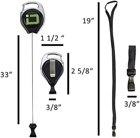 ID Stronghold Secure Badgeholder® Classic and Lanyard Combo (Clear/Black)