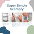 Dekor Classic Diaper Pail Refills | 2 Count | Most Economical Refill System | Quick & Easy to Replace | No Preset Bag Size – Use Only What You Need | Exclusive End-of-Liner Marking | Baby Powder Scent
