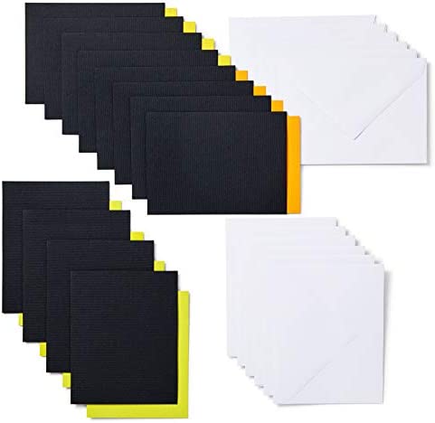 Cricut Joy Insert Cards - DIY greeting card for Baby Shower, Birthday, and Wedding - Night Brights Sampler, 12 ct