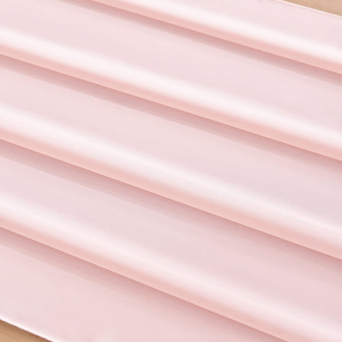 Socomi 2pcs Blushing Pink Chiffon Table Runner Sheer Wedding Runner 29x122 Inches Romantic Table Runner for Wedding Table Decorations