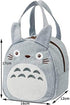 My Neighbor Totoro Die Cut Lunch Bag with Zip Closure - Totoro Grey
