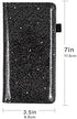 Menesia Checkbook Cover for Men & Women RFID Glitter Leather Check Book Holder Wallet