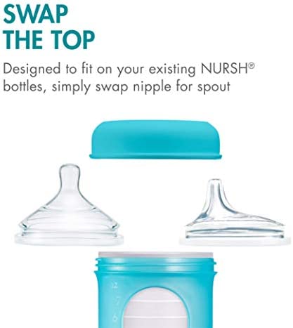 Boon NURSH Silicone Sippy Cup Lid, 6 Months and up (Pack of 3)