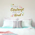 Paper Riot Co. Inspirational Wall Stickers "Have Courage and Be Kind" Positive Motivational Removable Adhesive Decals for Classroom Kids Room Nursery Bedroom Home Decor