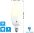 6 Pack Bluex Dusk to Dawn LED Bulbs, 6W E12 Base Light Bulb - 65W Equivalent – 3000K WarmLight White - Smart Light Sensor Candelabra Bulb, Home Security Indoor, Outdoor, Driveway, Yard, Porch Lighting