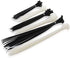 Cable Matters 200-Pack Indoor and Outdoor 6, 8,12-Inch Self-Locking Nylon Zip Ties Assorted Sizes (Tie Wraps, Cable Ties, Zipties) in Black and White