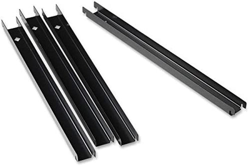 Lorell File Rail, Platinum Gray, 15.88 x 1.13 x 0.5 inches, 4 count, Pack of 1