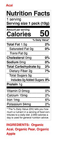 Peaceful Fruits 100% Fruit Strips (Acai, 5 count)