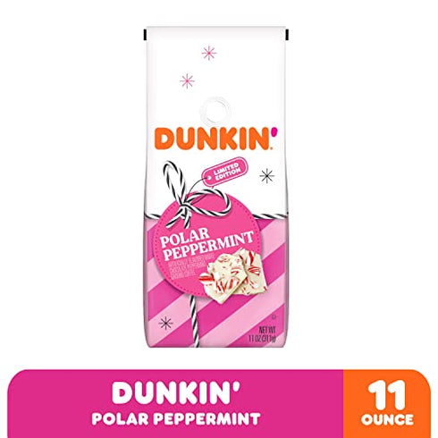 Dunkin' Polar Peppermint Flavored Ground Coffee, 11 Ounces