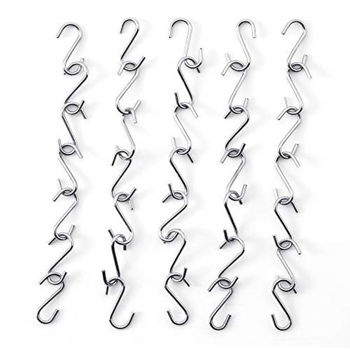 Rhinocats S Hooks, Small S Hooks?Mini S Hooks? 200 Pack Stainless S Shaped Hooks, 14mm Length ?Heavy Duty for Hanging