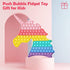 HiUnicorn Big Large Pop Unicorn Fidget Toy Easter Gifts for Girls Kids, Jumbo Mega Poppers Push Bubbles Pink Rainbow, Giant Classroon Party Game Educational Toy Keep Busy and Focus