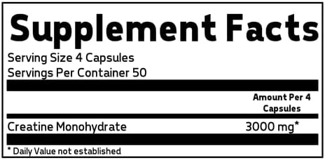Glaxon Dr. Creatine, Creatine Monohydrate in Delayed Release Capsules, Creatine Pills for Enhanced Performance, Better Absorption, Reduced Stomach Discomfort, 200 Capsules, 50 Servings