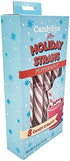 CandySips Candy Straws, Peppermint, 8 Straws, Pack of 2