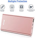 BONAI Portable Charger 12000mAh USB C Power Bank Battery Pack for Heated Vest High-Speed 3.0A Input/Output Compatible with iPhone 13/13 Pro Max/12/12 PM iPad Samsung Android-Blush Gold