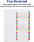 Avery 31-tab Dividers for 3 Ring Binders, Customizable Table of Contents, Multicolor Tabs, 1 Set (11846)