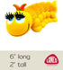 Sensory Caterpillar - Squeaky Dog Toys - Soft, Natural Rubber (Latex) - for Puppies, Small Dogs & Medium Dogs - Complies with Same Safety Standards as Children’s Toys (1 Pack)