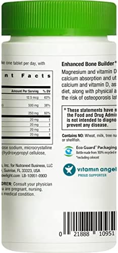 Rainbow Light - Food-Based Calcium - Calcium, Magnesium, and Vitamin D Multivitamin Supplement; Supports Bone Density, Muscle Relaxation, and Calcium Absorption; 500 IU Vitamin D3 - 90 Tablets
