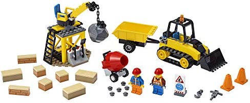 LEGO City Construction Bulldozer 60252 Toy Construction Set, Cool Building Set for Kids (126 Pieces)