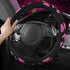 Car Pass Hot Pink Butterfly Universal Steering Wheel Cover, Fit for Suvs,Trucks,Sedans,Cars for Cute Women Girly (Hot Pink)