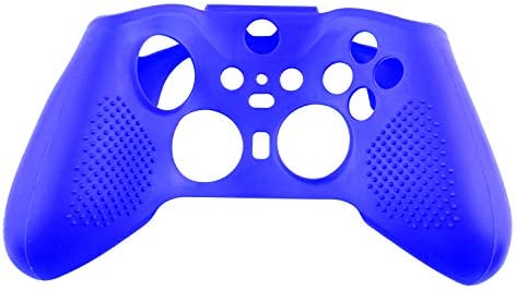 AreMe Soft Anti-Slip Silicone Protective Cover Skins Case with Rubber Thumb Grips Analog Caps for New Xbox One Elite Series 2 Controller (Blue)