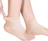 Bememo 4 Pairs of Moisturizing Soft Gel Heel Socks Breathable Open Toe Socks for Dry Cracked Skin Hydrating Day and Night Care Skin