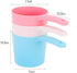 3Pcs Thicken Plastic Bathing Ladle Water Dipper with Handle Kitchen Ladles Bath Cups