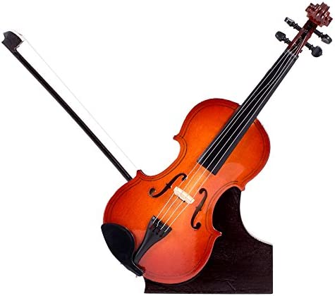Broadway Gifts 7.1" Brown Wood Violin Miniature Decoration with Stand and Case