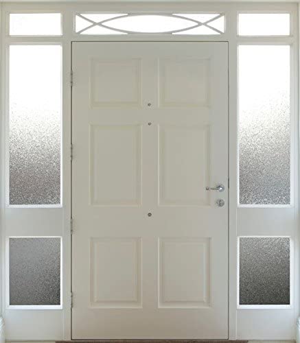 Gila 50146414 Decorative Privacy Ice Chips Film-12 x6.5' Sidelight Window Film, 12" x 6.5'
