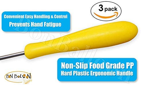 3 pcs Zucchini Squash Cucumber Corer Vegetable Corers Drill Stainless Steel Core Remover Coring Tool Kitchen Stuffed Vegetables Veggies Seed Remover Tools Remove Seeds Eggplant 10" Long Gadgets