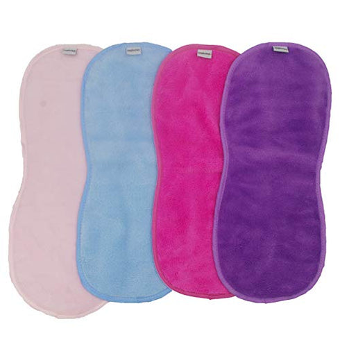 4 Pack Reusable Flannel Microfiber Makeup Remover Eraser Washcloths Face Facial Erase Cleansing Clean Cloth Towel, Chemical Free, Remove Makeup Instantly with Just Water Suitable for All Skin Types