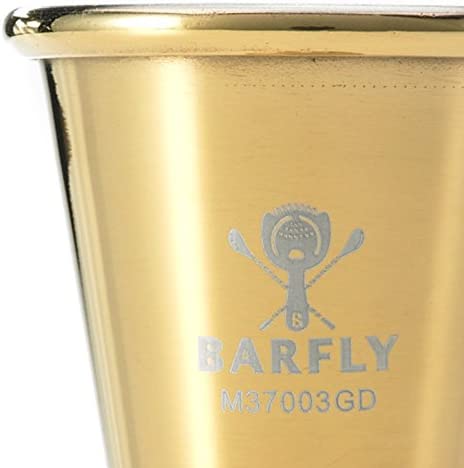 Barfly Japanese Style Jigger, 1 oz x 1-1/2 oz, Gold