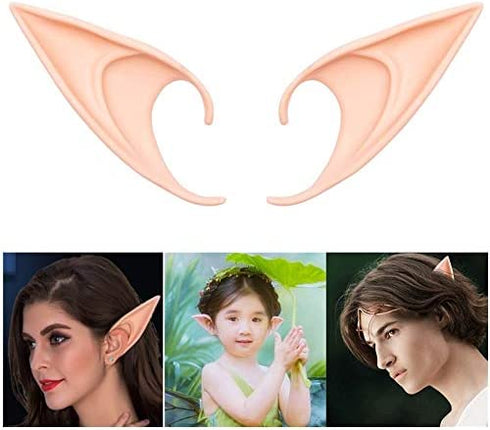 GREAT&LUCKY Cosplay Fairy Pixie Elf Ears - Soft Pointed Tips Anime Party Dress Up Costume Masquerade Accessories for Halloween Christmas Party, 3 Pair