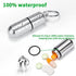 3 Pack Mini Keychain Pill Holder, Portable Small Pill Box Bottle for Purse, Waterproof Pocket Pill Case EDC Medicine Container Nitro Pill Fob Carrier for Outdoor Travel Camping