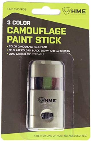 HME Products 3 Color Camo Face Paint Stick, Multi, One Size