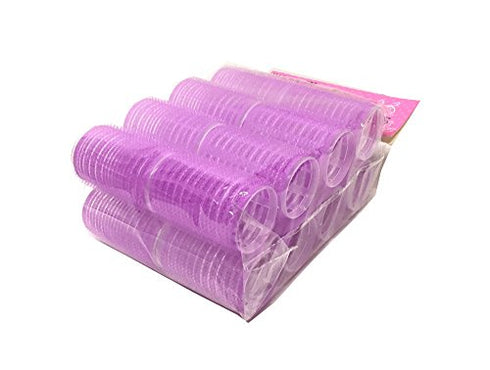 Set of 16 Self Grip Holding Hair Rollers Pro Salon Hairdressing Curlers Great for Fine & Short Hair - Medium Size Self Stick Hair Roller