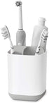 Joseph Joseph 70509 EasyStore Toothbrush Holder Bathroom Storage Organizer Caddy, Small, Gray