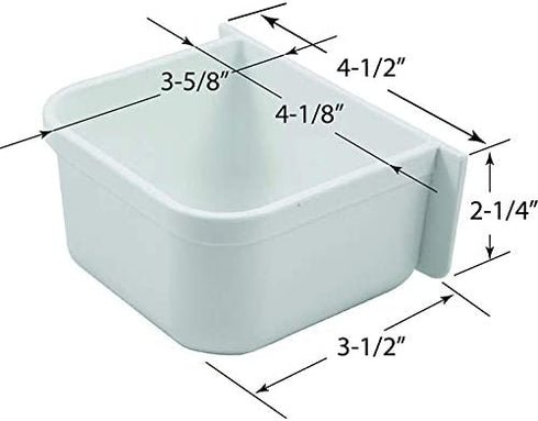 A&H Tool & Die Parrot Cage Replacement Food and Water Cup (Two Pack)