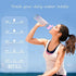 MELANIE'S POWER 24oz Motivational Sports Water Bottle with Time Marker, 720ml Water Bottle with Straw Leakproof BPA-Free Water Bottle for Children Cycling, Hiking( Sloth)