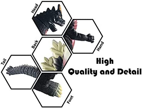 TwCare Space Godzilla Toy Action Figure, 1994 Movie Monster Series SpaceGodzilla Soft Vinyl, Carry Bag