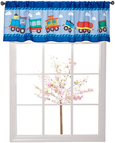 EVERYDAY KIDS Nursery Window Valance - Choo Choo Train