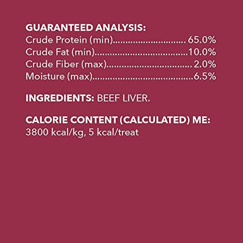 Amazon Brand - Wag Freeze-Dried Raw Single Ingredient Dog Treats Beef, 3.3oz