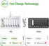 EBL 8 Bay AA AAA Battery Charger - Individual Battery Charger with 5V 2A Fast Charging Function for Ni-MH Ni-CD AA AAA Rechargeable Batteries