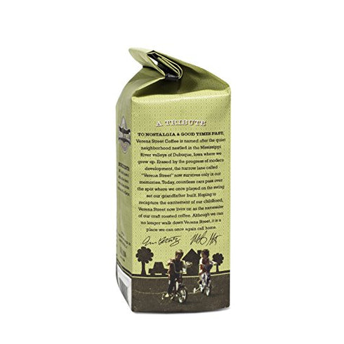 Verena Street 12 Ounce Flavored Ground Coffee, Mississippi Grogg, Medium Roast, Rainforest Alliance Certified Arabica Coffee